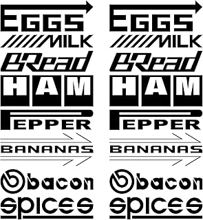 16-Piece Funny Sponsor Style Vinyl Car Decal Set (7-inch Black Graphics)