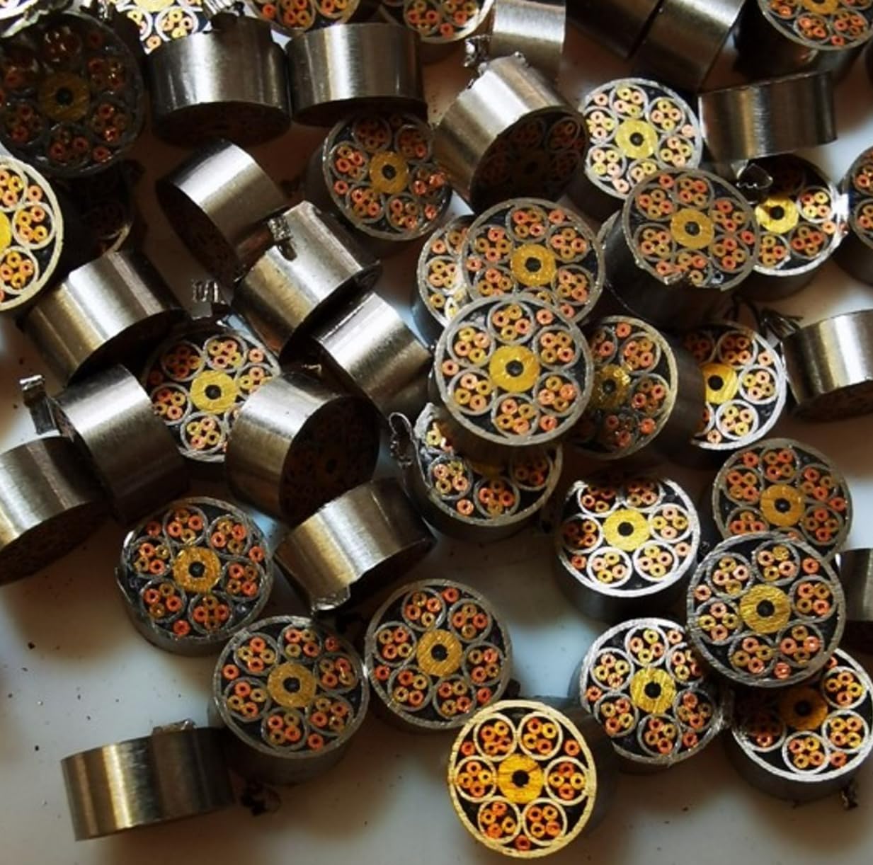 Lot de 5 rivets en mosaïque pour décoration de vis, accessoire de fabrication de poignées de style exquis, 8 x 6 mm