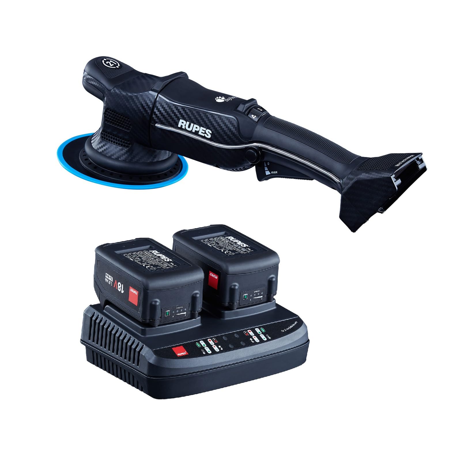 RUPES HLR21 BigFoot iBrid Random Orbital Cordless Polisher Tool