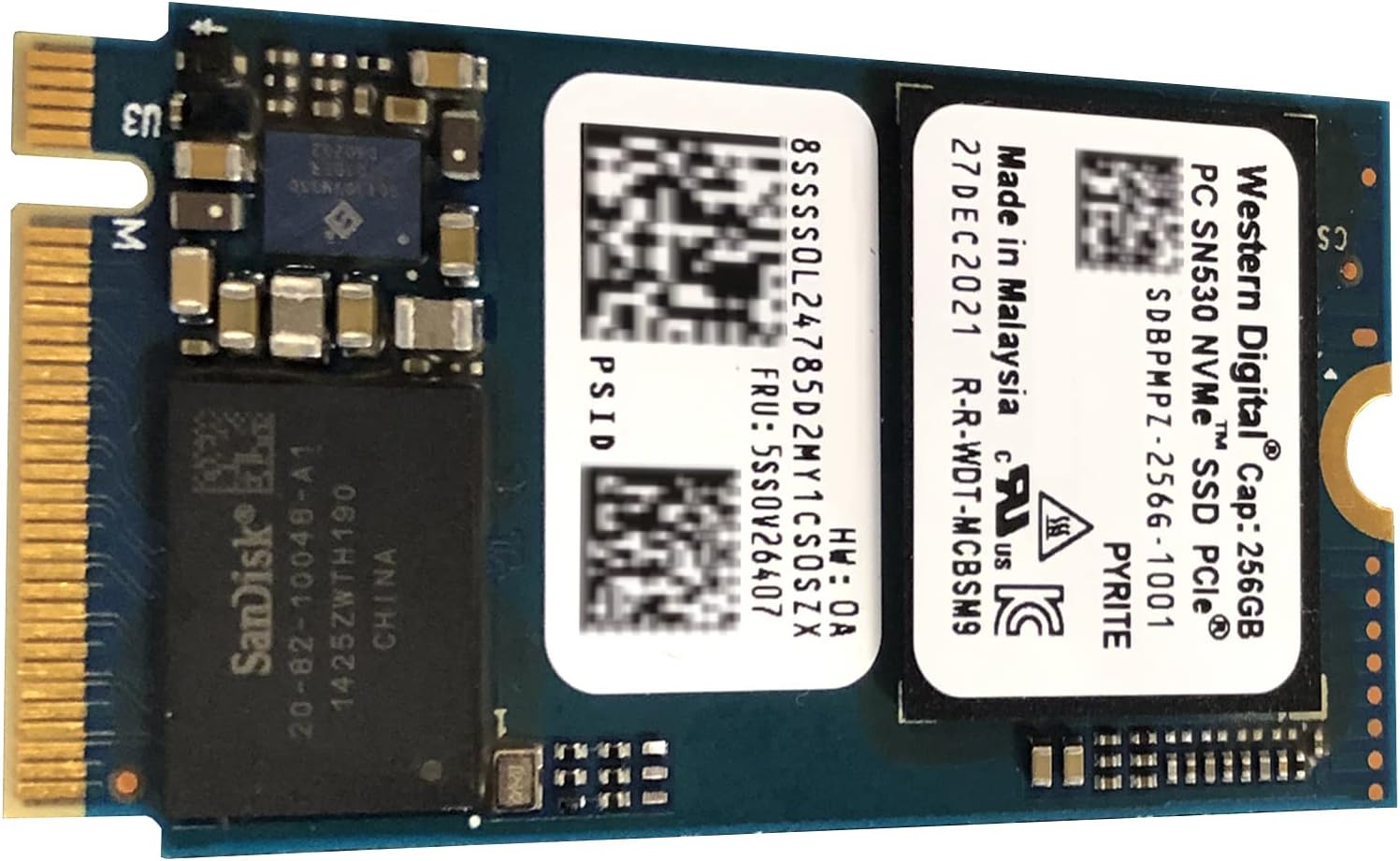 ist computers 256GB M.2 2242 42mm NVMe PCIe Gen3 x4 TLC SSD (SDBPMPZ-256G) SN530 for Thinkpad ProBook Latitude EliteBook Ideapad Pavilion – Internal Solid State Drive (OEM New) (22mm x 42mm x 2.38mm)