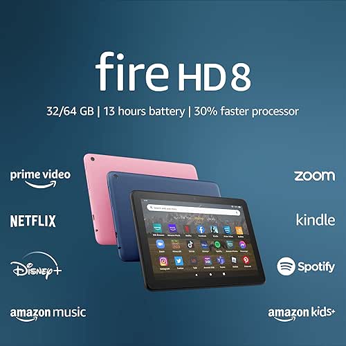 Like-New Amazon Fire HD 8 tablet, 8” HD Display, 32