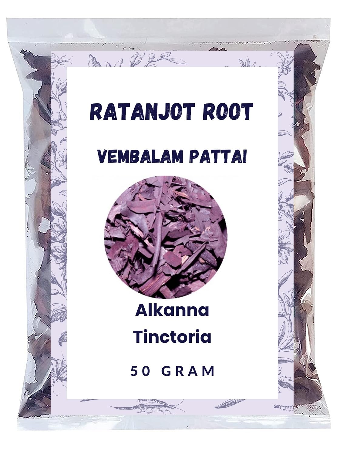 Peacock Ratanjot Root, Root whole (50 grams) Cooking, Hair