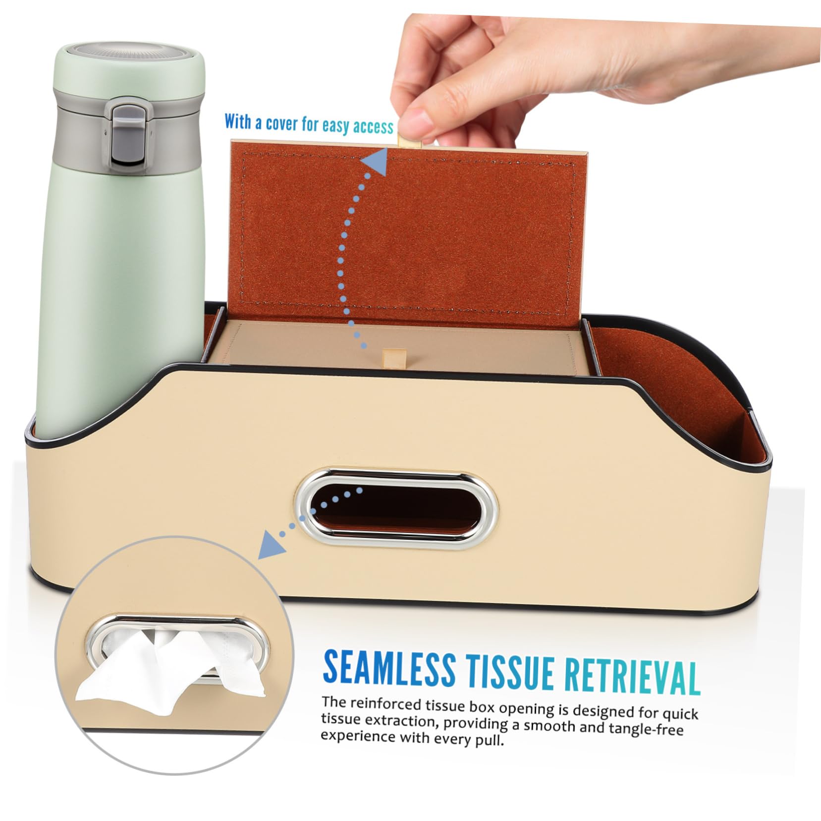 Caja De Almacenamiento De Respaldo De Asiento De Coche Caja De Respaldo De Asiento De Coche Organizador Asiento De Coche Portavasos Portavasos Para Coche Asiento
