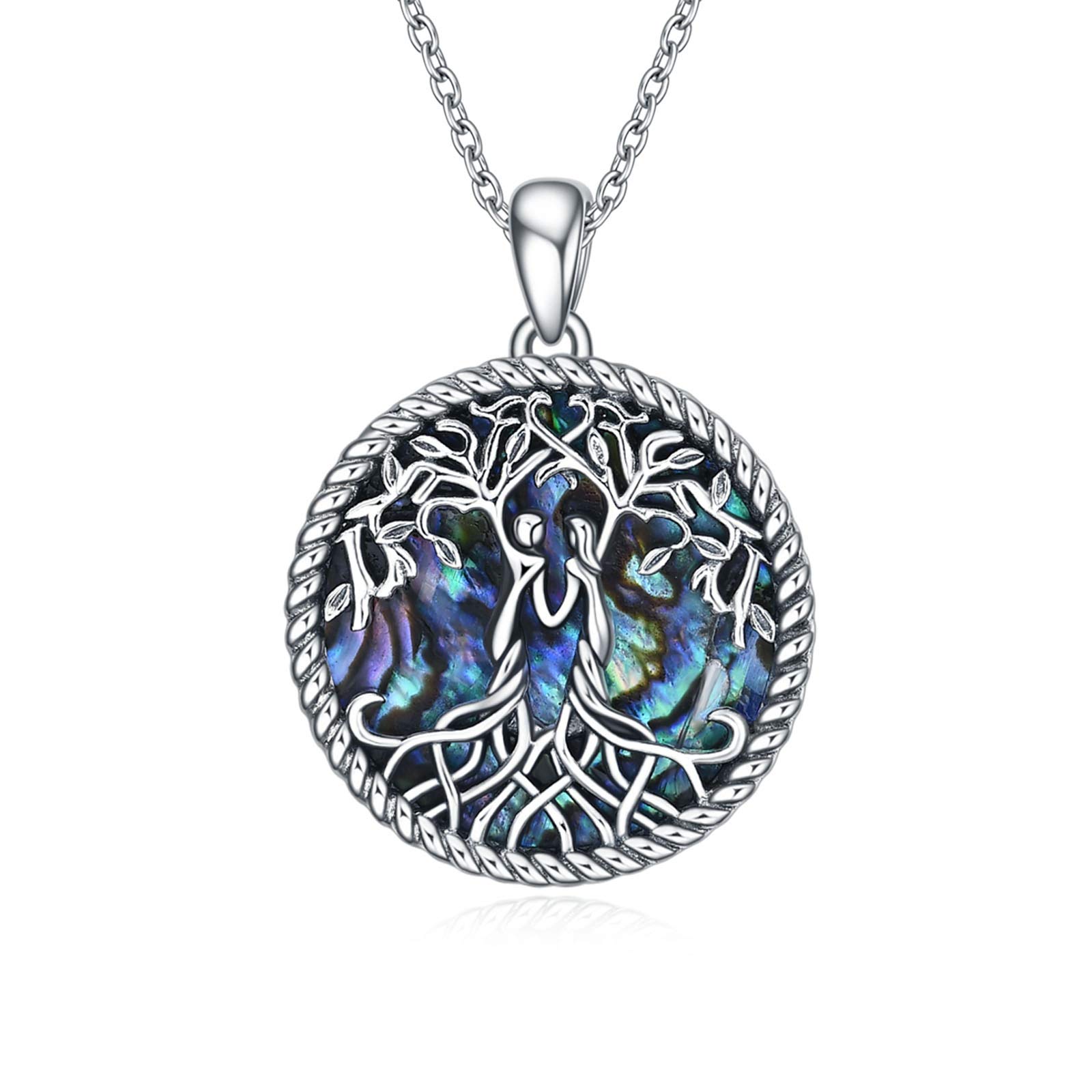 YFN Regali per Sorelle da Sorella, Gioielli in Argento Sterling con Collana con Ciondolo per Sorella Albero Della vita, Collane Regalo per Gioielli di Compleanno per Sorelle