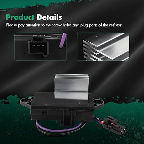 Miniatura 908 de SCITOO Resistencia de motor de ventilador HVAC para 2008-2013 para Chrysler 300/2008-2016 para Town & Country/2008-2010 para Dodge Charger/2008-2018