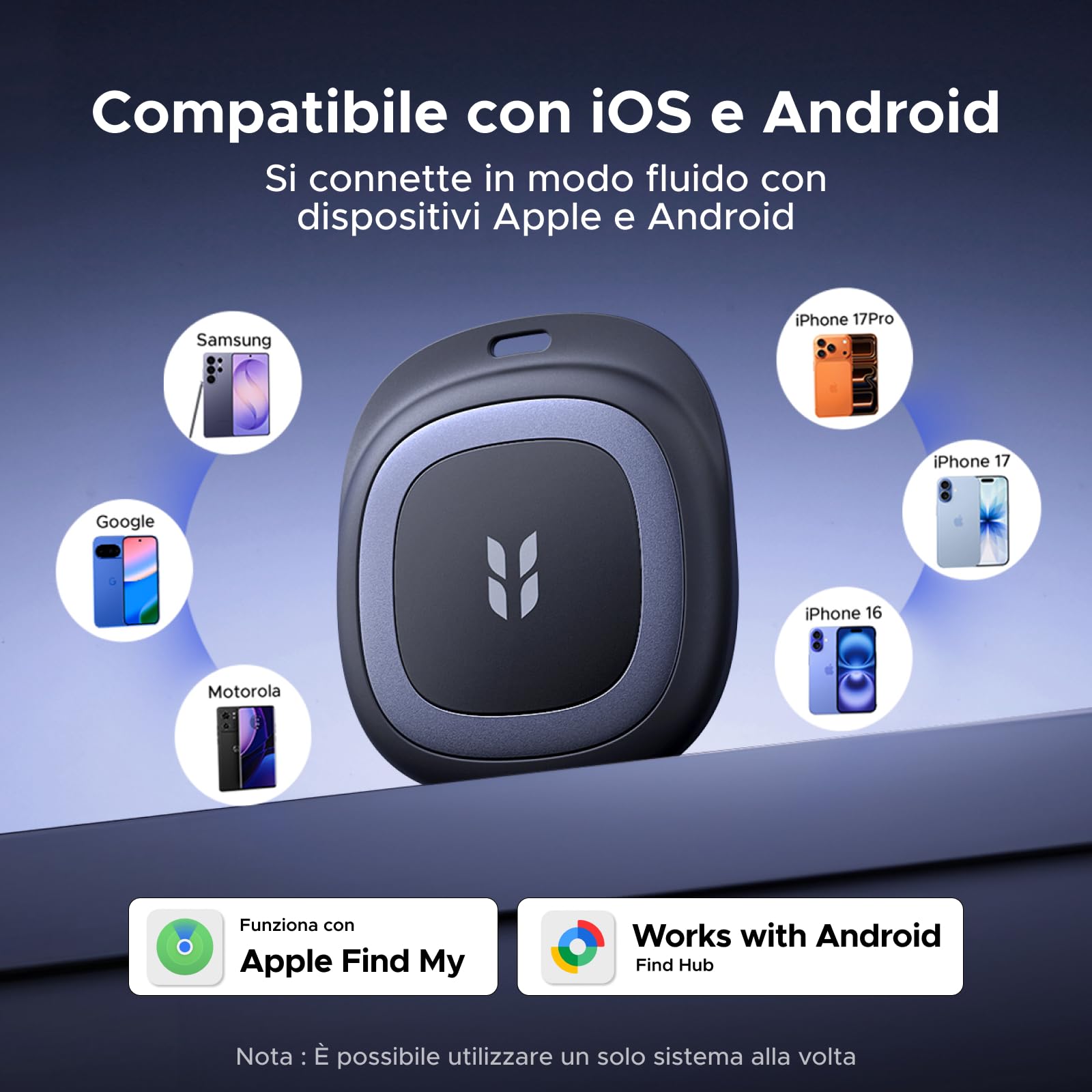 UGREEN FineTrack Duo 2 Tracker iOS e Android Ricarica USB C 4 Pezzi