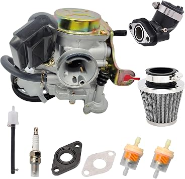 50CC Carburetor 4 Stroke GY6 High Performance 139QMB Carburetor Compatible for 49cc 50cc Scooter Moped PD18J Carb Engine Taotao 80cc PD18J scooter