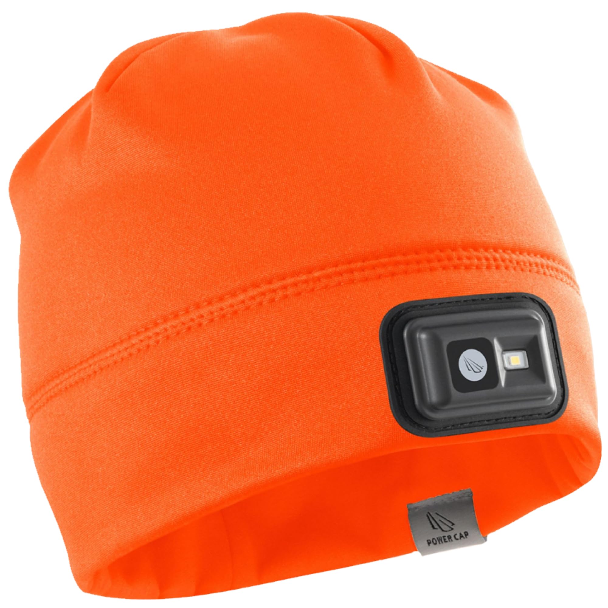 POWERCAP LED Hat Light 150 Lumens Rechargeable Fleece Beanie with Bright Built-in Headlamp Waterproof LED Warm One Size Cap