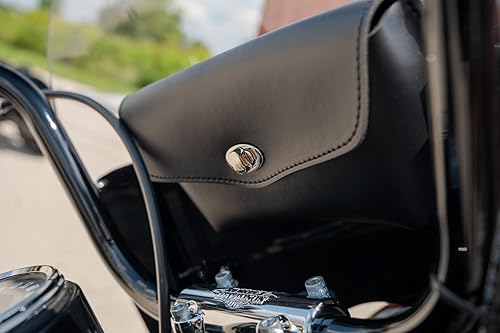 Miniatura 3 de Dowco Willie & Max 59513-00 Revolution Series Bolsa de cuero sintético para parabrisas de motocicleta, color negro, ajuste universal