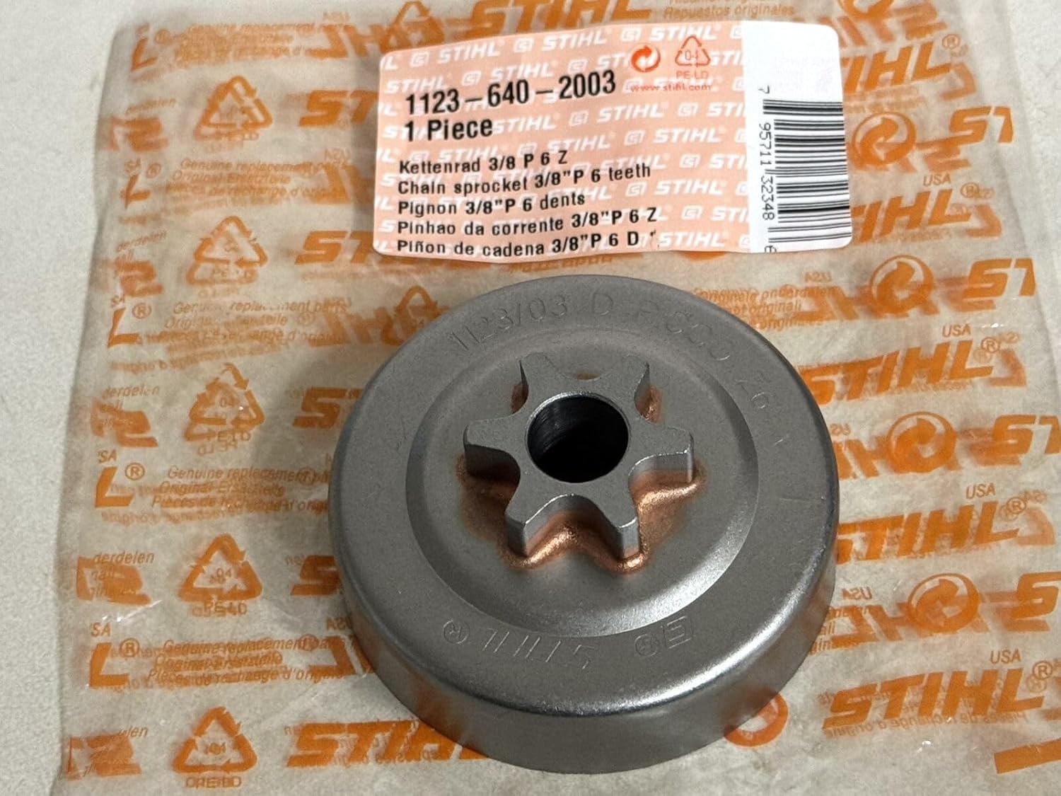 Replacement for STIHL OEM CLUTCH DRUM SPROCKET 1123 640 2003 3/8" PICCO 6T 017 018 C MS180C 019T