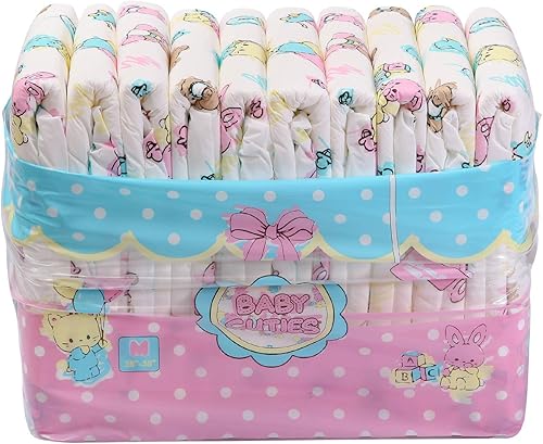 Miniatura 7 de Littleforbig Pañales impresos para adultos 10 piezas cuties de bebé mediano 28-38 pulgadas