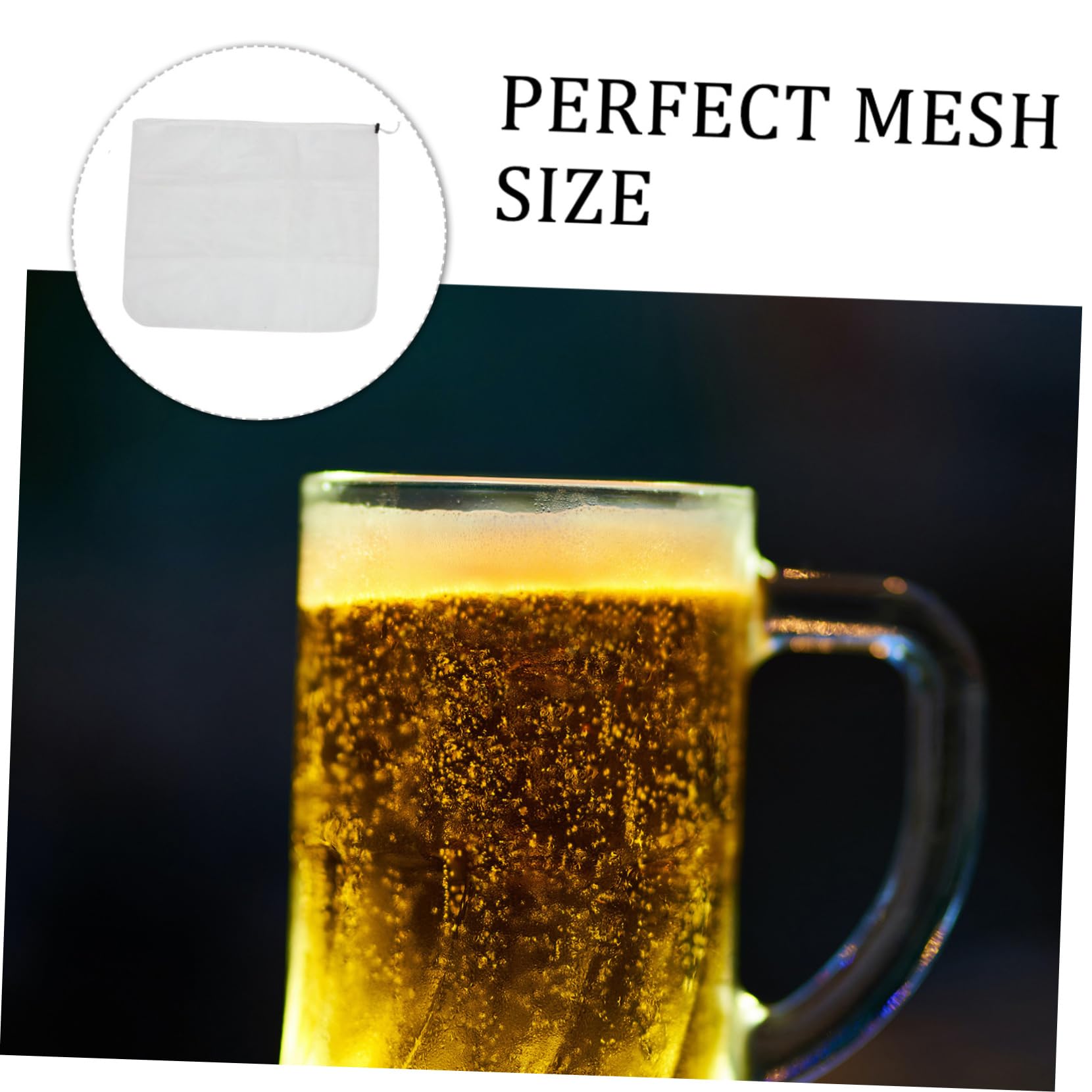 MOLUCKFU Polyester Wine Filter Bag Food Grade Straining Pouch for Home Brewing Juice Nut and Portable Easy to Use and Clean