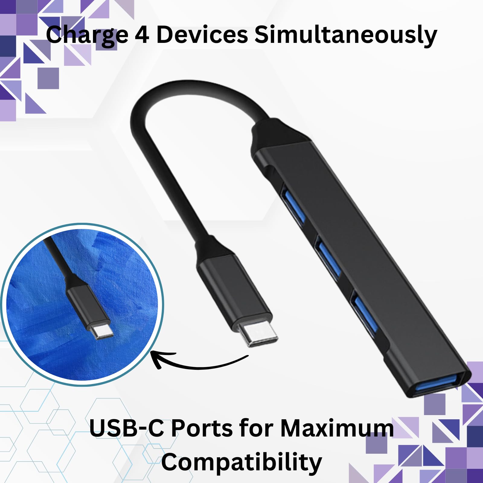 Cargador múltiple para MagicBand+, MagicBand+ compatible con FuelRod y batería externa, Disney World Essentials, Disneyland Essentials, Cruise Essentials, cargador de banda mágica (USB-C negro)