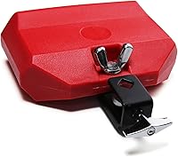 Vista 3 de Jam Block, Bloque de percusión musical rojo, instrumento de tambor latino, plástico