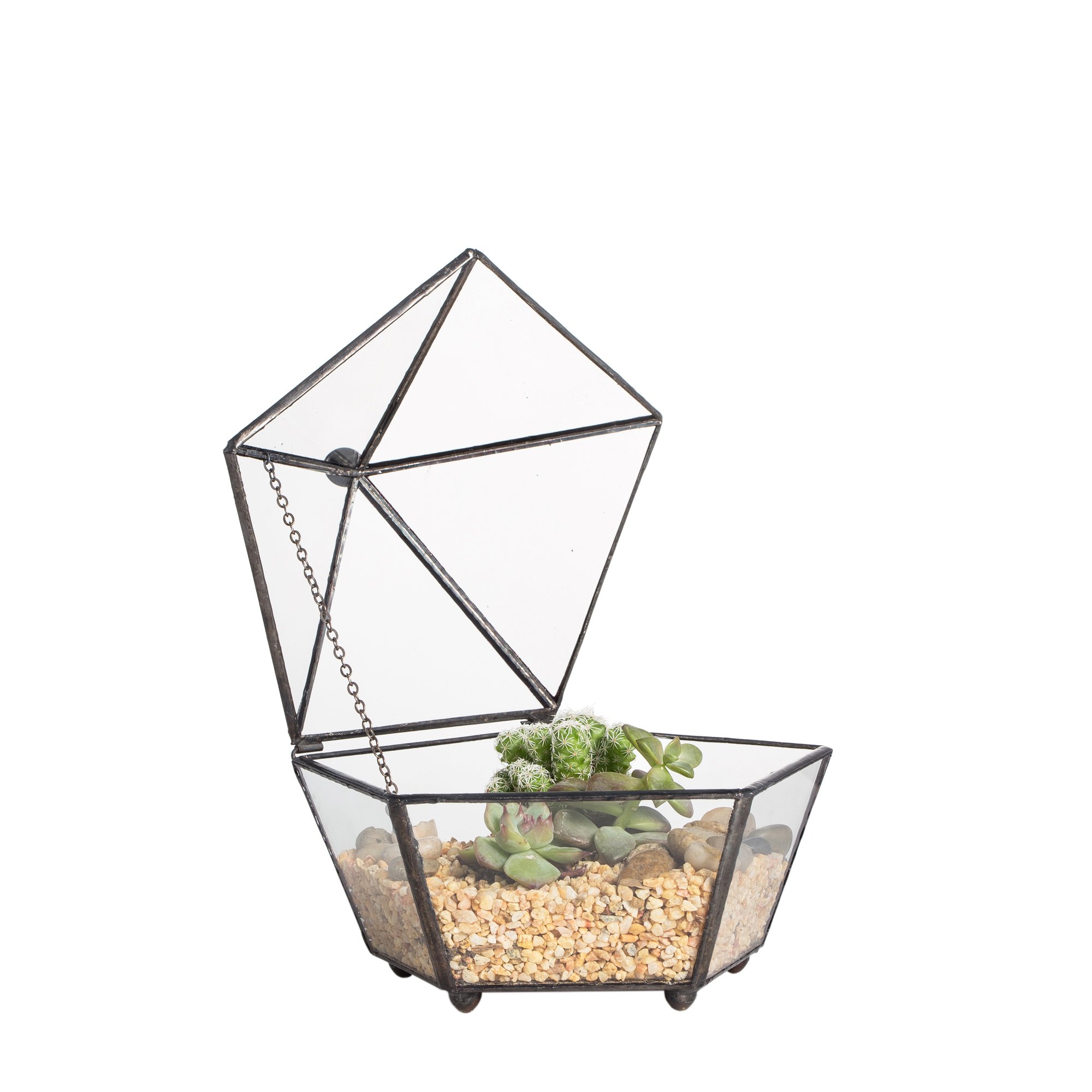 NCYP Small Glass Geometric Terrarium