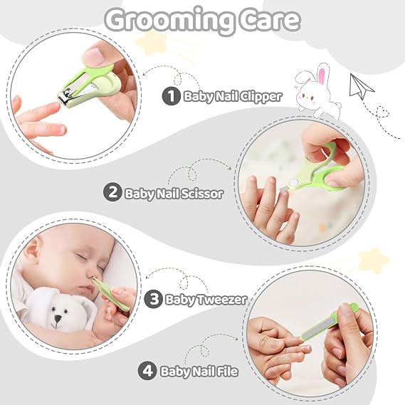 Baby Essentials Kit,19-in-1 Baby Shower Gifts & Registry Newborn Travel Kit