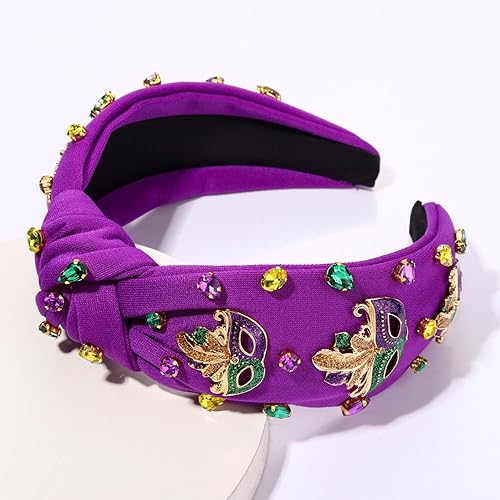 Miniatura 3 de mokkia Diadema de Mardi Gras para mujer, corona de flor de lis, máscara para carnaval, Mardi Gras, accesorios para fiestas