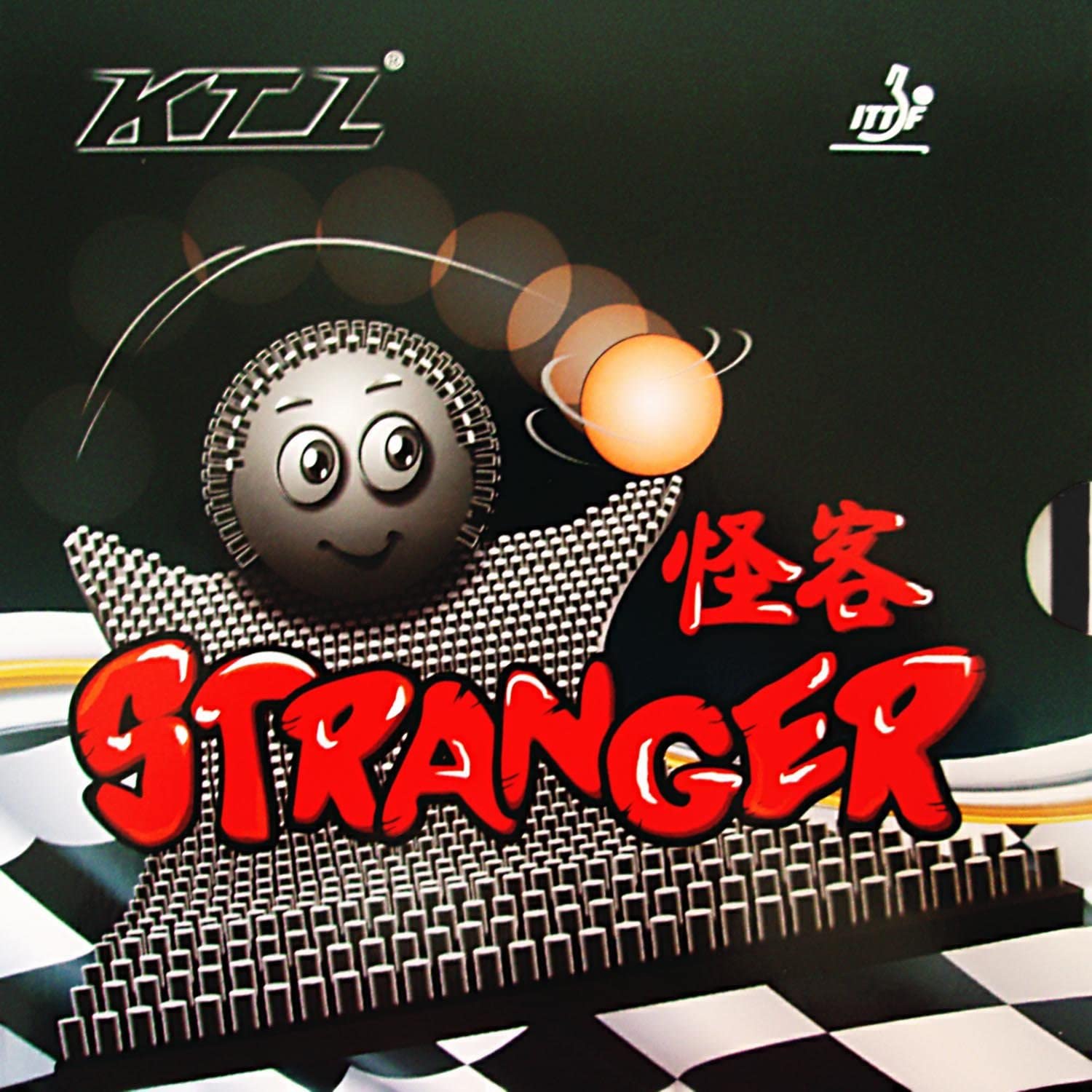 Globe Mo Wang Long Pips-Out Table Tennis (Ping Pong) Rubber Without Sponge (Topsheet, OX) (Black)