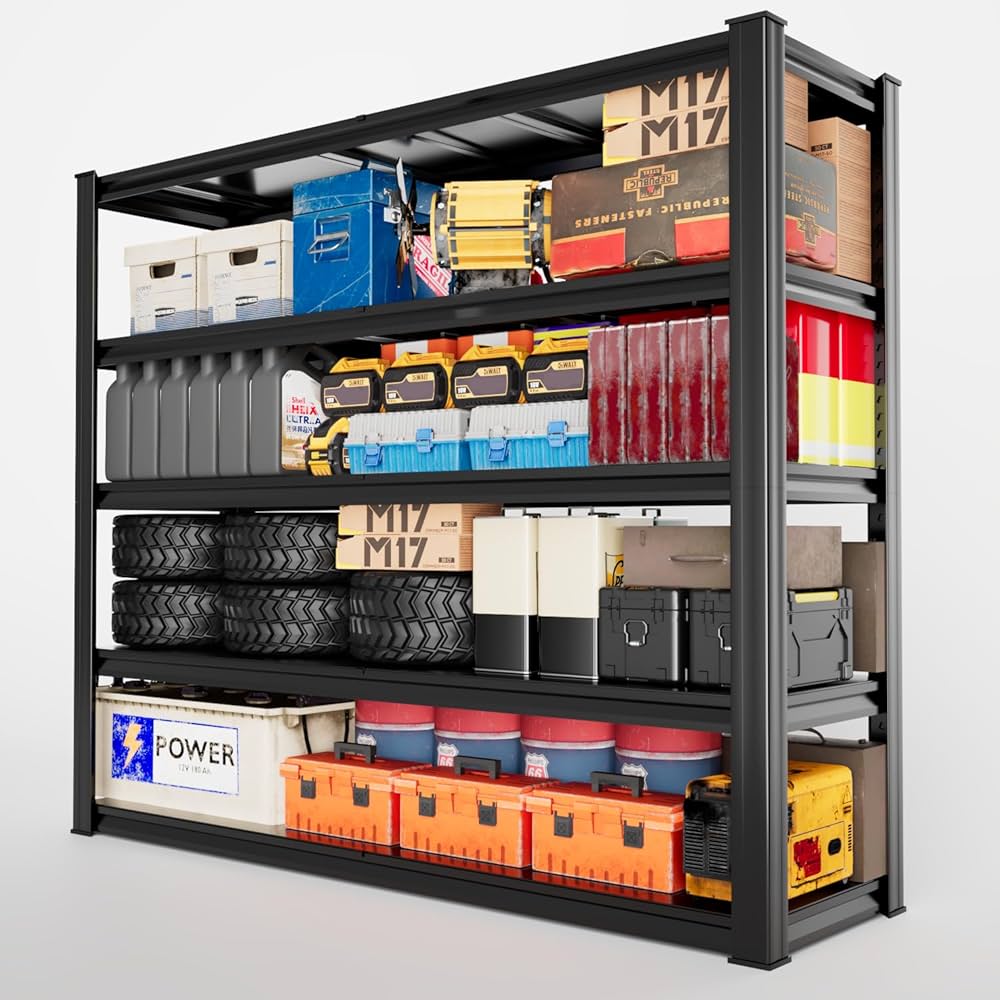 Amazon|Lhysn スチールラック プロ仕様 5段 高耐荷重 ガレージラック Amazon|Lhysn スチールラック プロ仕様 5段 高耐荷重 ガレージラック