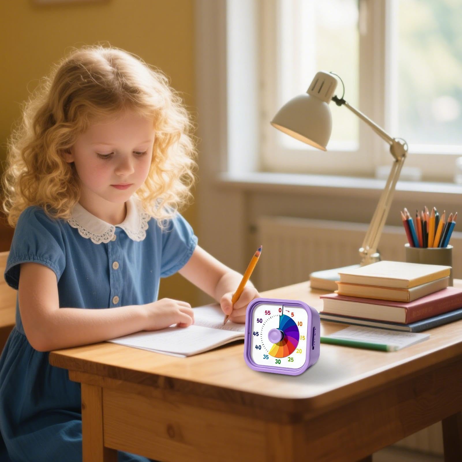 Timer visivo portatile per conto alla rovescia per la gestione del tempo, timer silenzioso per casa, aula, cucina, ufficio