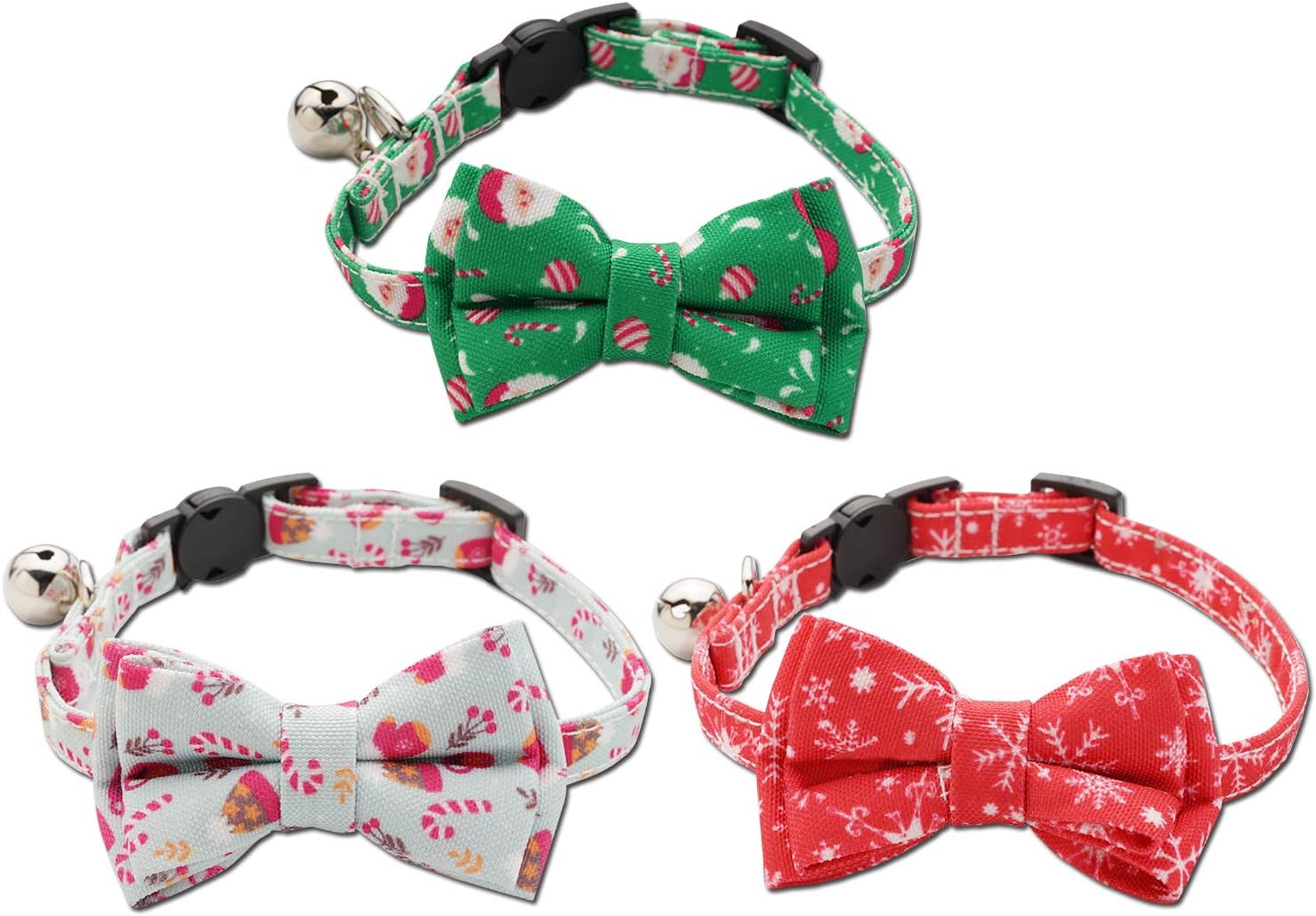 Pet Supplies Cat Collars, Lutiore 3 Pack Cat Collar Breakaway with