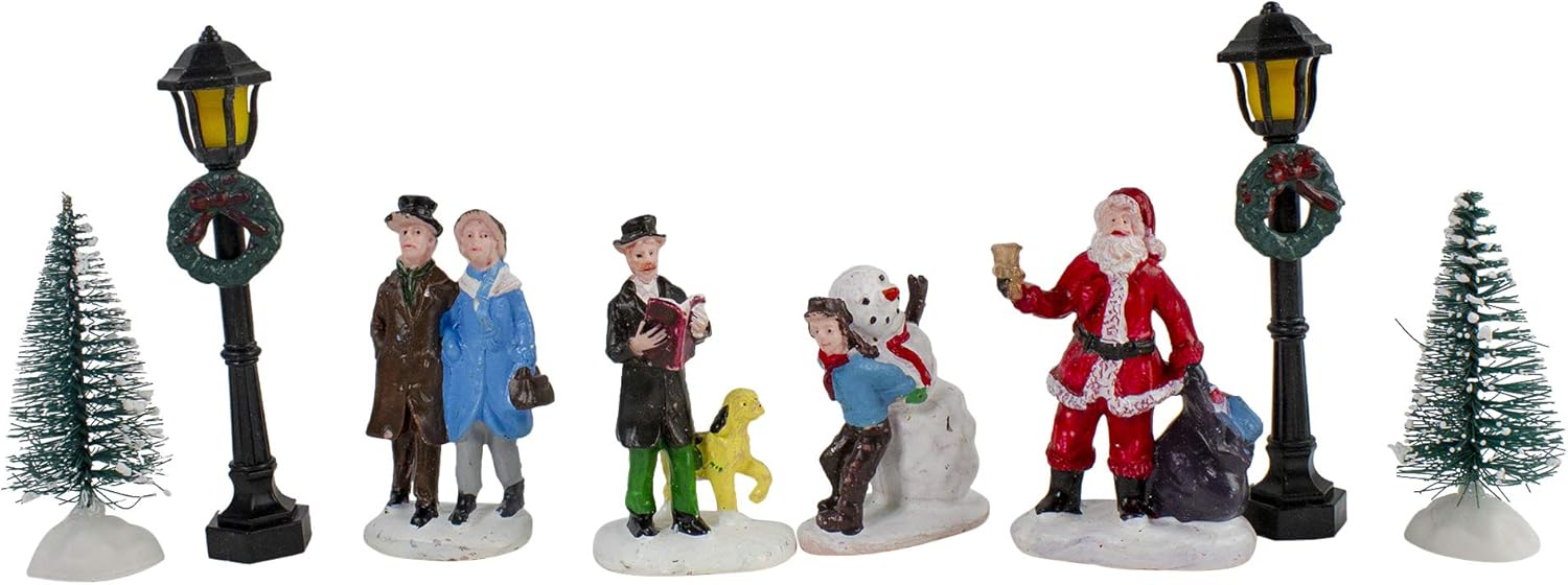 Northlight LED Lighted Theater and Shops Christmas Village Display Set - 11-Piece