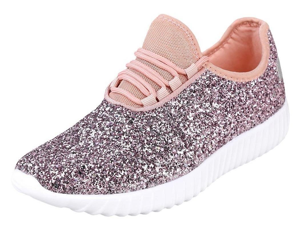 Women's REMY-18 Glitter Fashion Sneakers