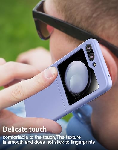 Miniatura 7 de Foluu Funda delgada para Samsung Galaxy Z Flip 5, con protector de pantalla frontal integrado, funda protectora de policarbonato mate ultradelgada