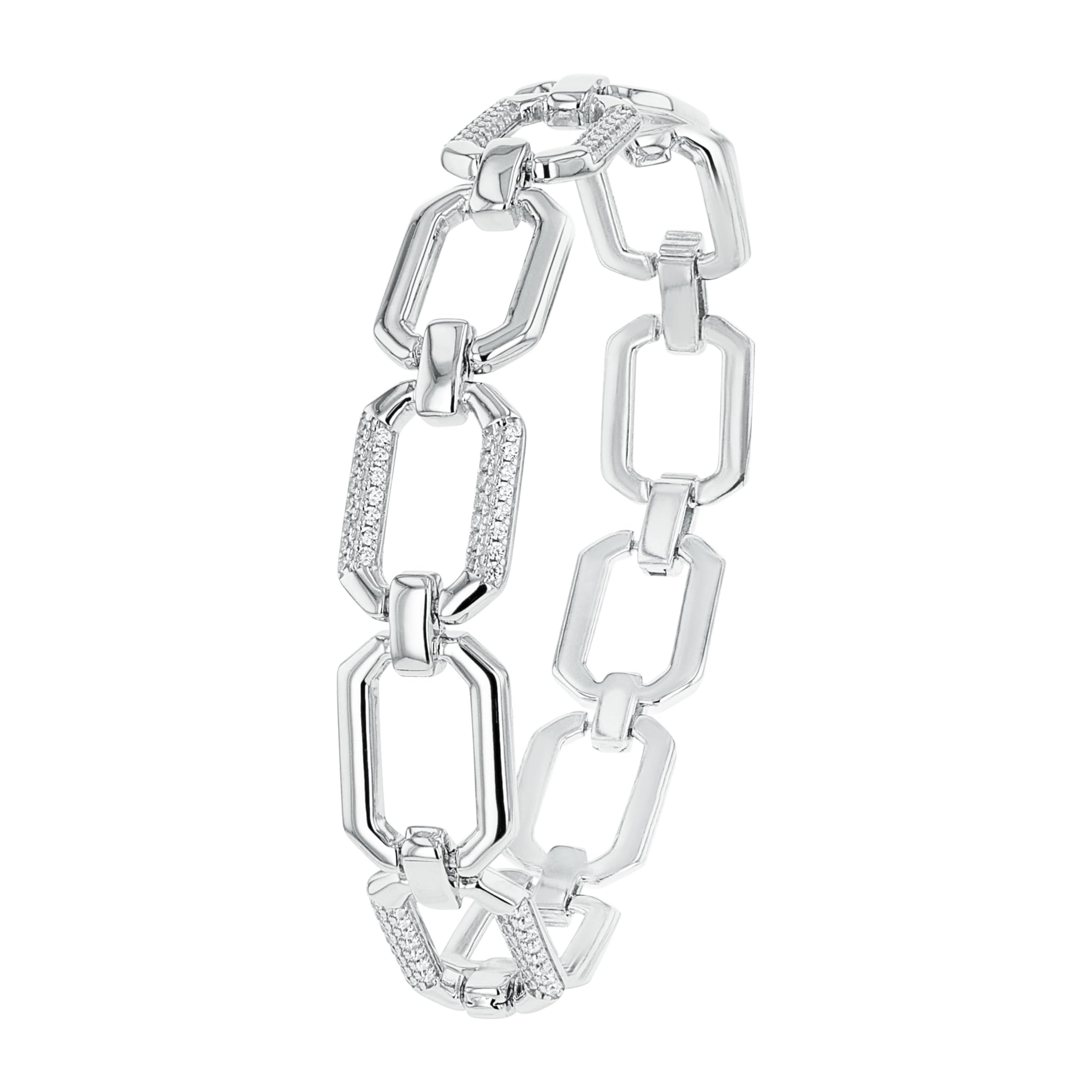 JOOP! Halskette aus 925 Sterling Silber für Damen, Halsschmuck, teilw. mit Schmuckstein, Silber 925 rhodiniert, Kommt in passender Schmuckbox