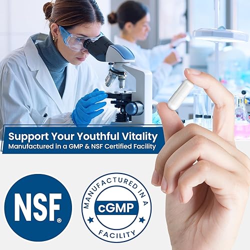 Miniatura 7 de Suplemento NMN de 1000 mg, 99% puro para suplemento NAD+, 60 cápsulas de mononucleótido de nicotinamida para aumentar los niveles de NAD, aumentar