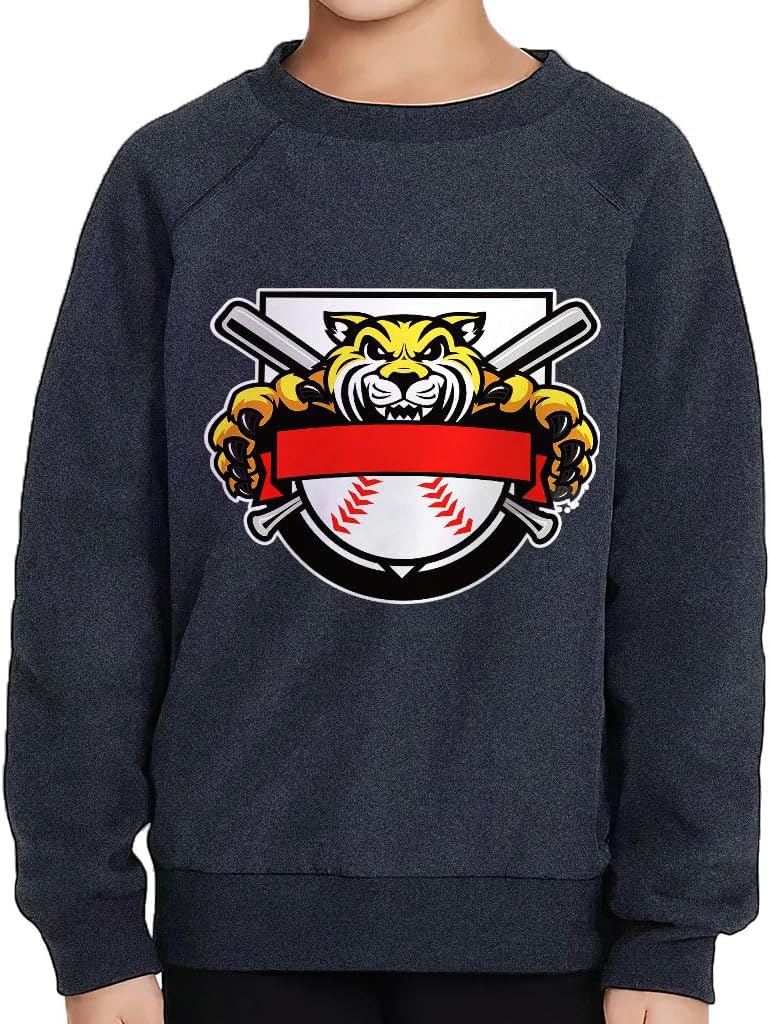 Baseball Design Toddler Raglan Sweatshirt - Gift for Boys - Baseball Lovers Items