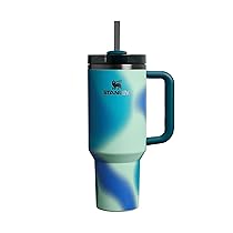 Stanley Quencher H2.0 Flowstate Borraccia Con Cannuccia 1.2L – Freddo Per 11 Ore – Con Ghiaccio Per 48 Ore – Senza BPA – Tazza Termica Con Manico – Coastal Teal Motion