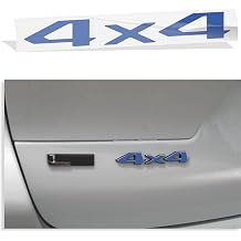 2022-2025 Jeep Grand Cherokee, Grand Cherokee L - 4x4 Emblem Overlay Decal Stickers - Color Reflective Blue