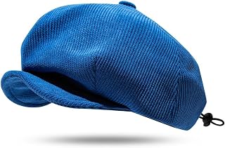 Men's Newsboy Hat Peaky Blinders Hat Flat Cap for Women Elegant Style Beret Scally Hat Soft Cabbie Driver Snap Hat