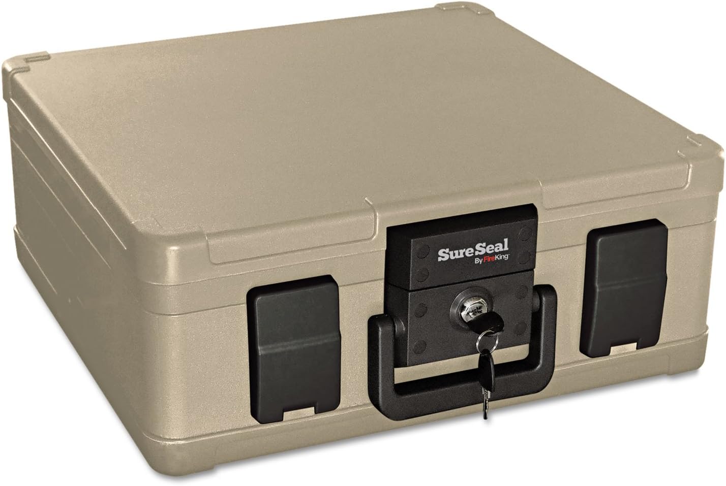 SS103 Fire and Waterproof Chest, 0.27 ft3, 15-9/10w x 12-2/5d x 6-1/2h, Taupe