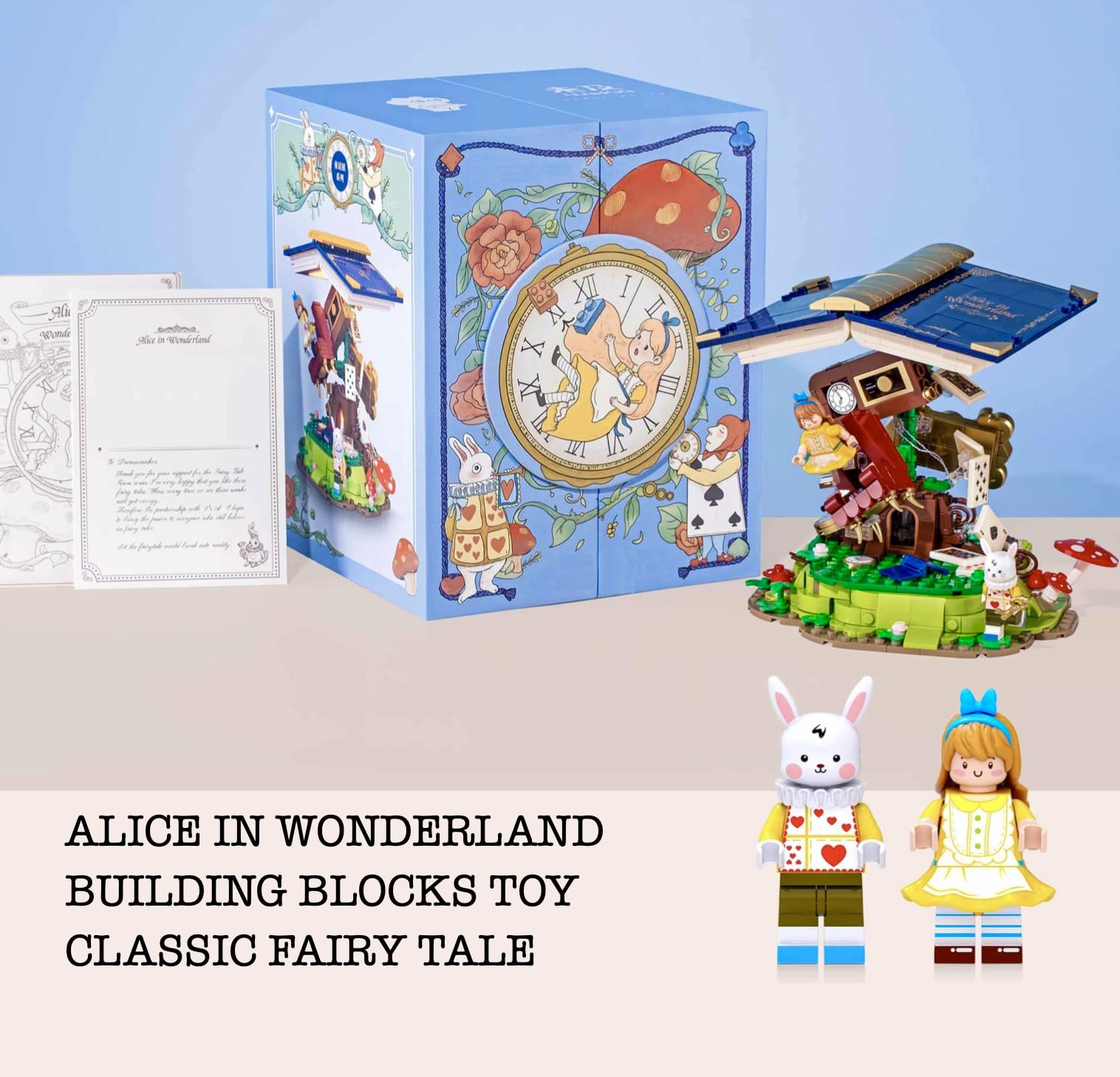 Amazon.com: CoPlanaire Alice in Wonderland Building Blocks Toy Set
