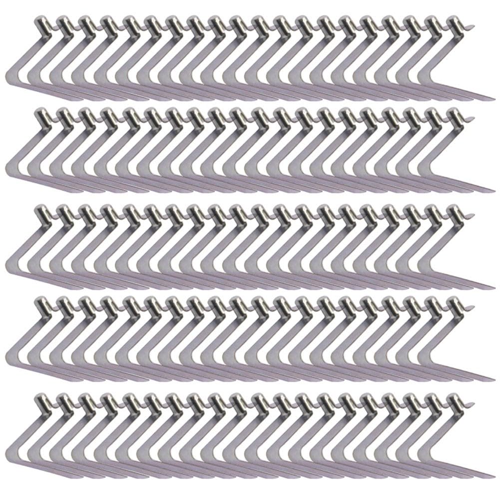 Clip a molla per canoa kayak pagaia 5,5 mm acciaio argento 100 pezzi