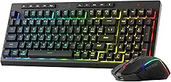 Kit de Teclado e Mouse para Jogos Sem Fio Redragon