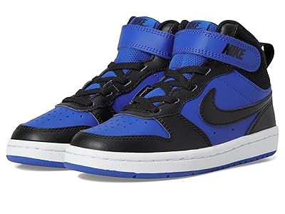 Nike Kids Court Borough Mid 2 (Little Kid) Kids Shoes Game Royal/Black/White : 11.5 Little Kid M, Leather