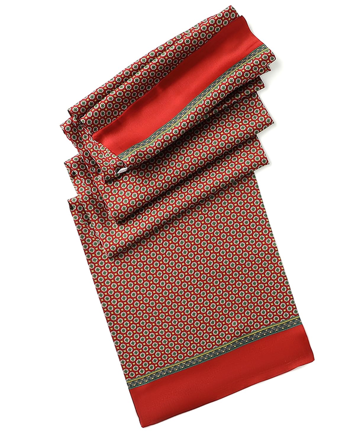 Men's 100 Silk Scarf Double Layers Fashion Neckerchief Formal Casual