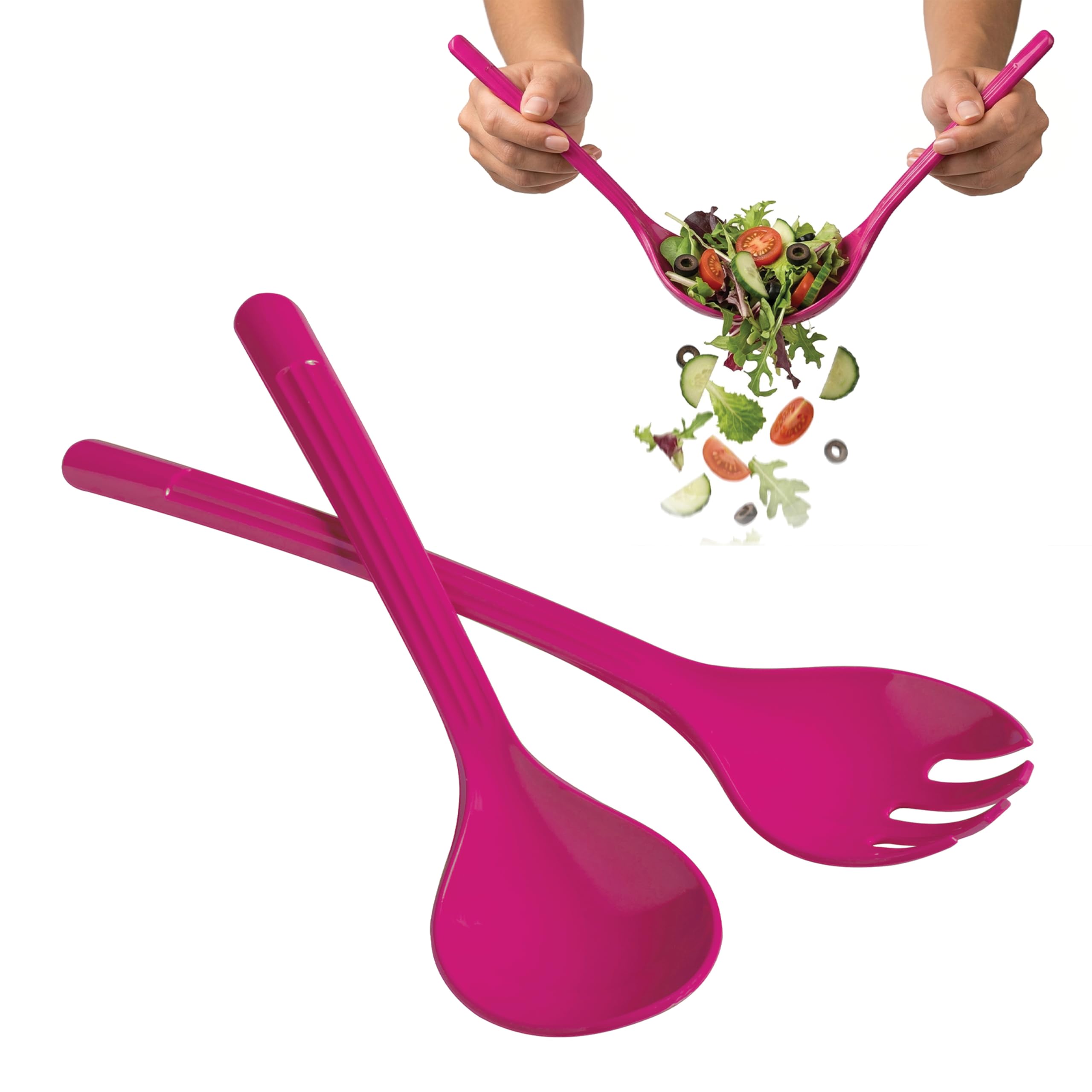 Orsina Durable Salad Spoon And Fork SetPortable Serving Spoon And Fork SetLightweight Spoon And Fork Set from B&Q