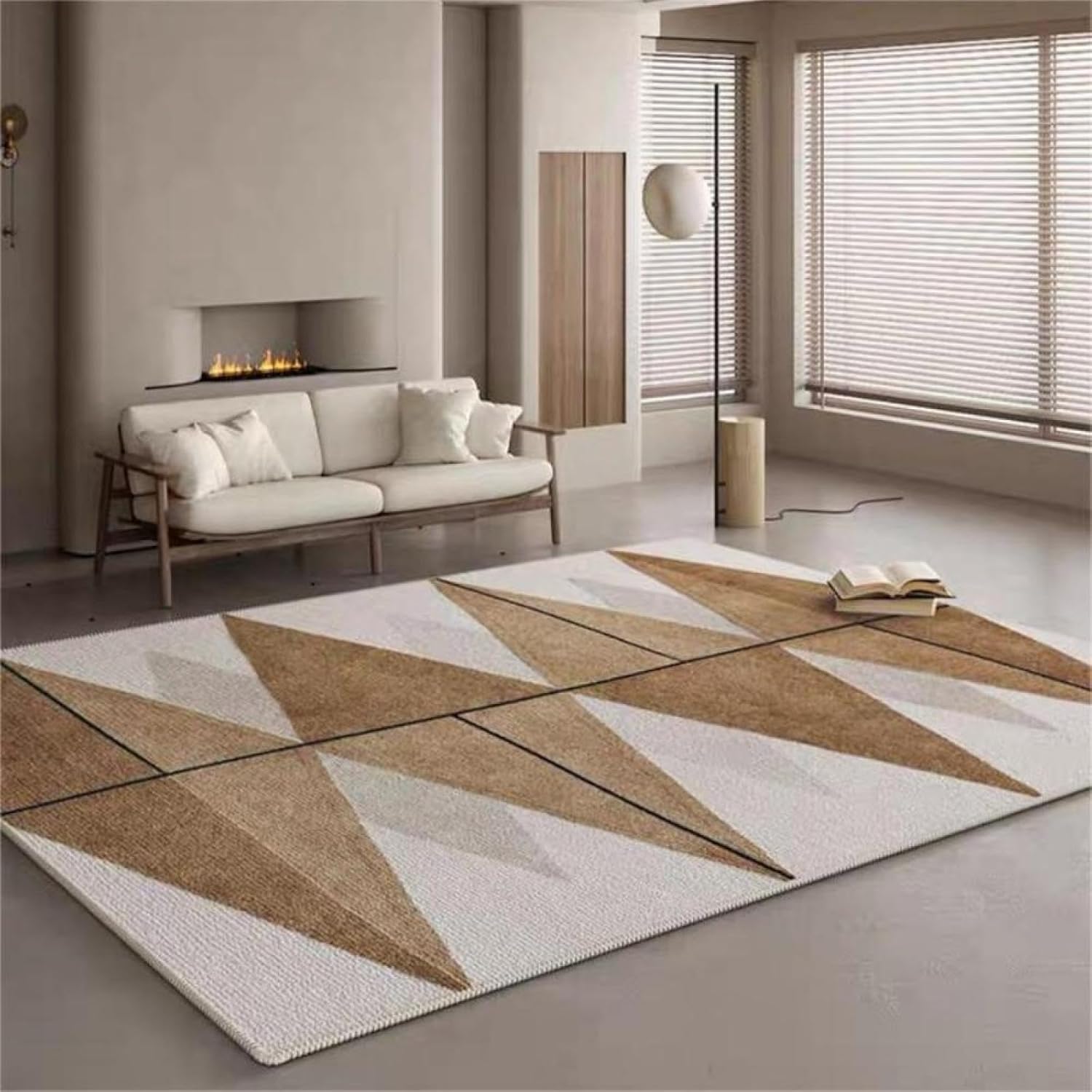 Modern Geometric Print Area Rug for Living Room Bedroom Corridor Entrance Doormat Soft Floor Carpet Home Decor(160CMX230CM/FLR-CGQ-1)