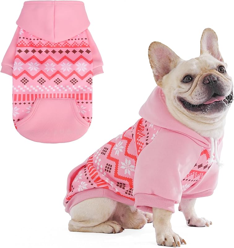 Moletom com Capuz para Cães KOOLTAIL com Furo para Guia, Rosa, Tamanho S