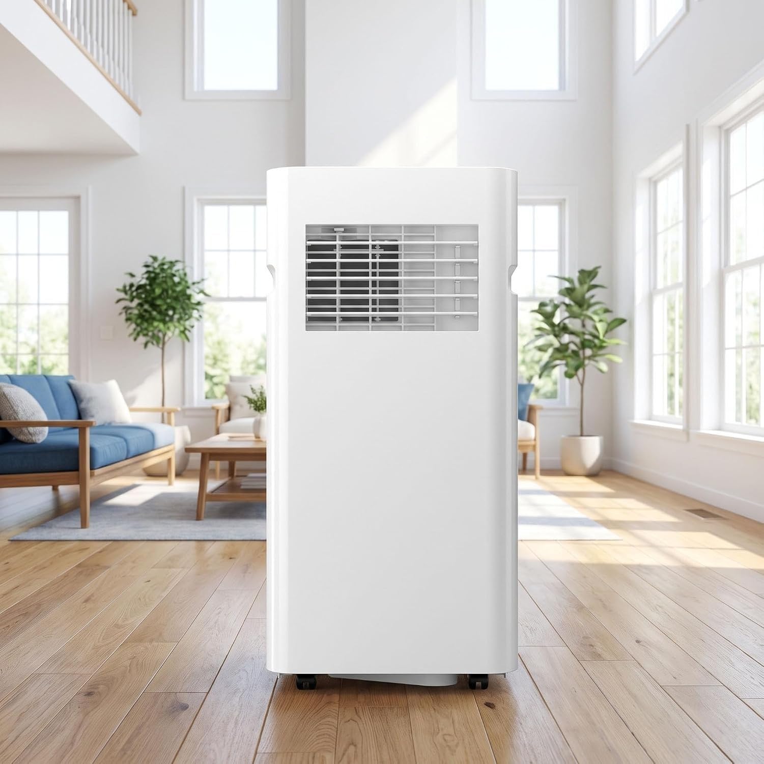Aire Acondicionado Portátil 5000 BTU, de Enfriamiento Silencioso con Mando a Distancia, Temporizador 24 Horas, Fácil Instalación para Habitaciones, Style 3, 5000 BTU