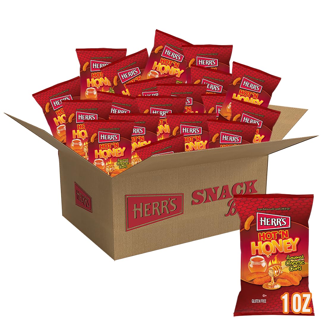 HERR'S Hot & Honey Cheese / 1 Ounce / 1 Puffed Snacks