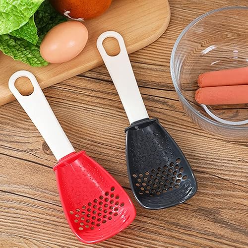 Miniatura 4 de Cuchara de cocina multifuncional, 6 en 1 gadgets de cocina para cocinar, rallar, drenar, triturar, cuchara de cocina, separador de huevos,