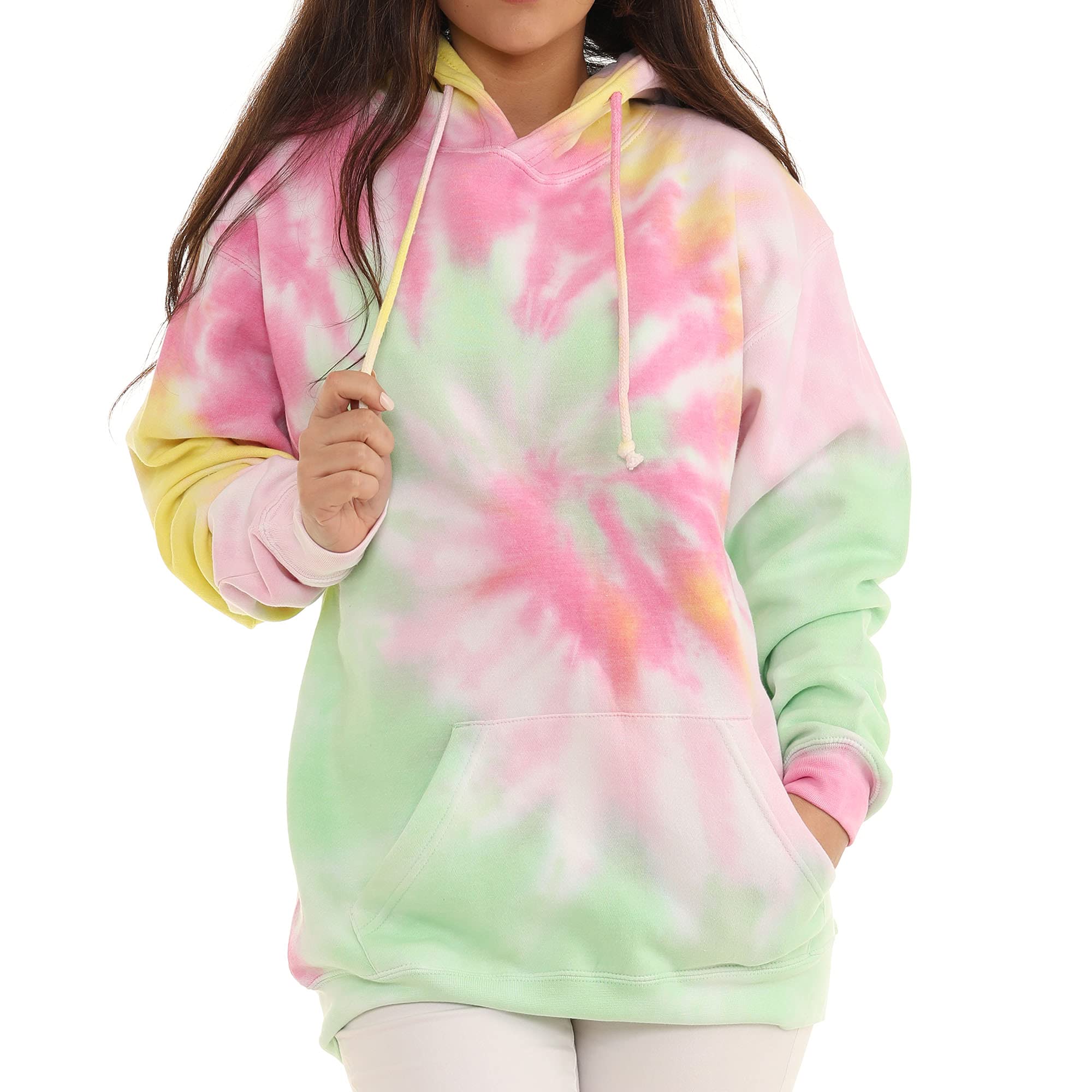 Pure Essence Tie Dye Sweatpants, Long Sleeve T-Shirts, Hoodies, and Crew Neck Sweatshirts (Sizes S, M, L, XL).