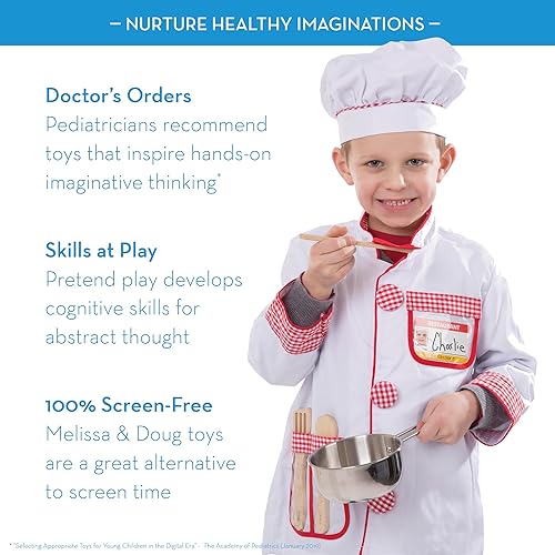 Miniatura 5 de Juego de Ollas y Sartenes de Acero Inoxidable de Melissa & Doug, 8 Piezas, 1, Multicolor