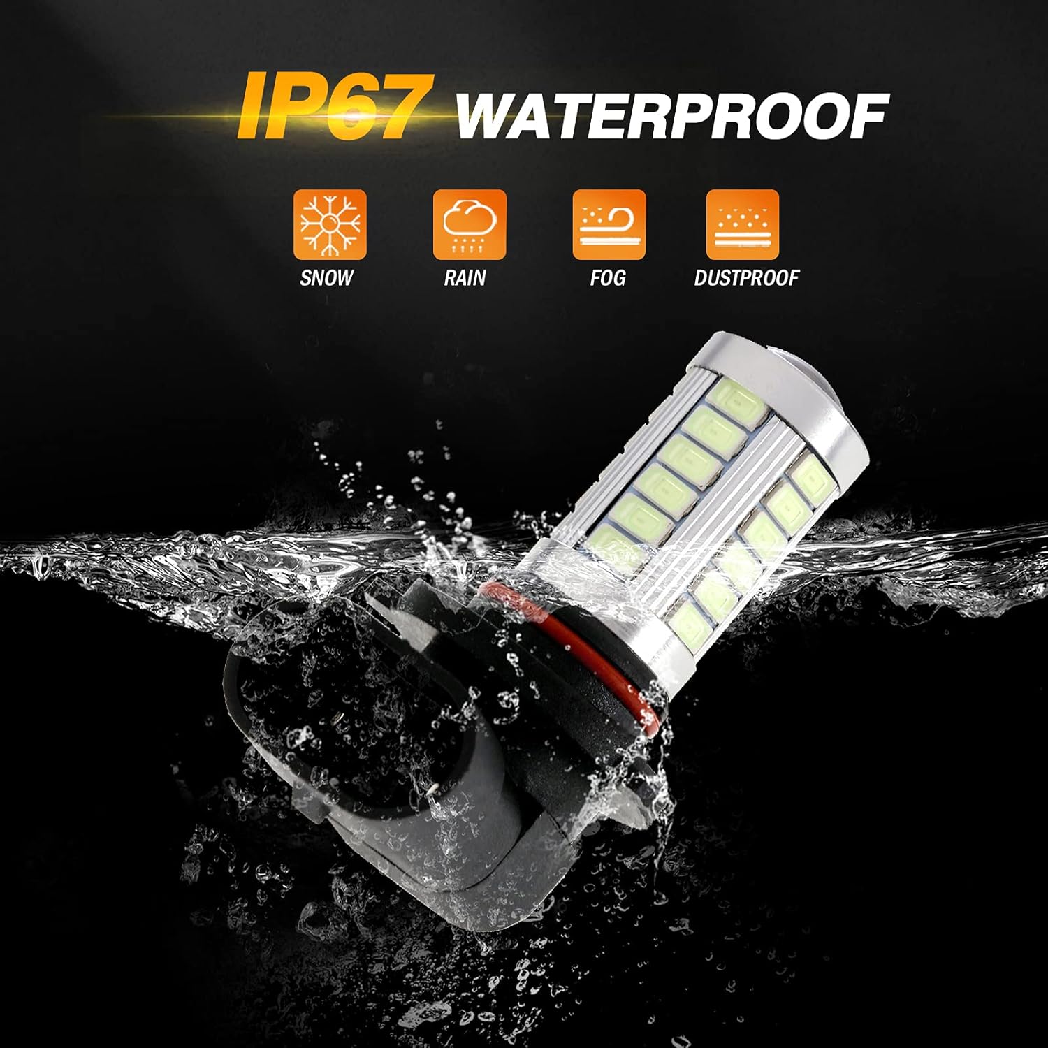 9005 9006 H10 LED Fog Light Bulbs High Power 50W 3020 SMD Bulb for Fog Light, DRL, Tail lights - Blue 10000K (Set of 2) : Automotive