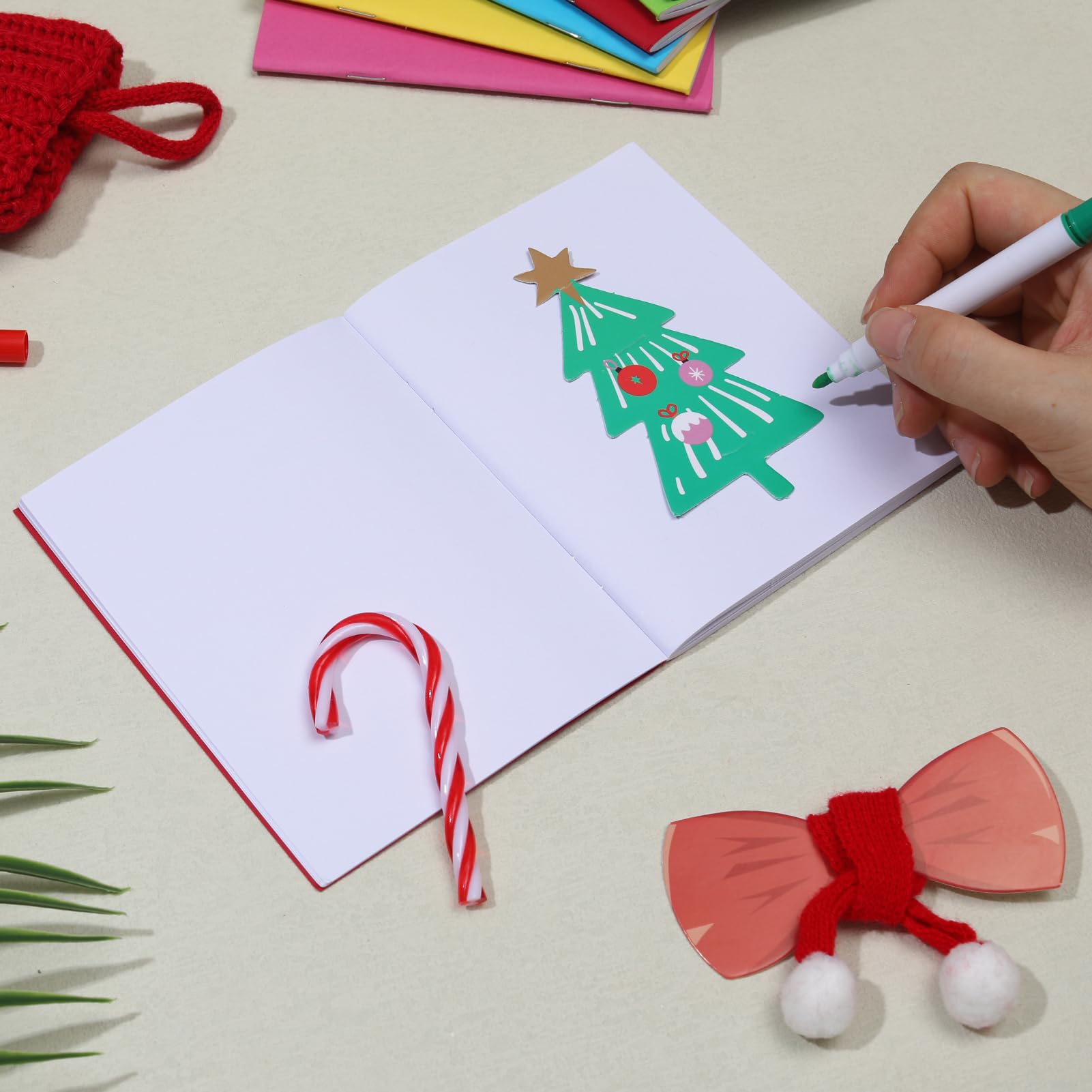 Apprabbr Paquete de 96 libros en blanco para que los niños escriban historias, mini cuadernos a granel pequeños diarios sin forro para estudiantes, dibujo, bocetos, 24 hojas/48 páginas (cubiertas